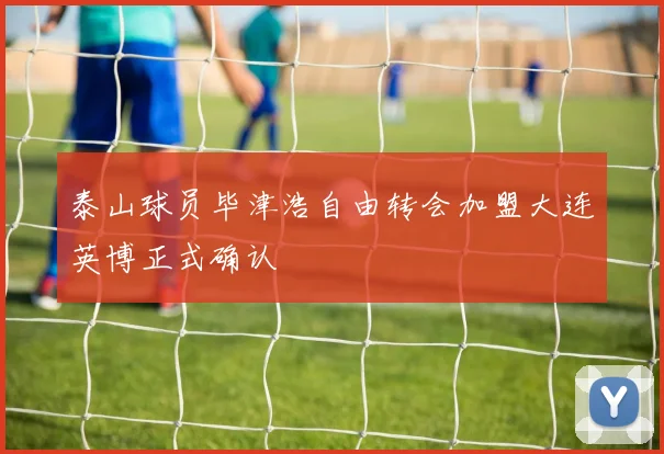 泰山球员毕津浩自由转会加盟大连英博正式确认